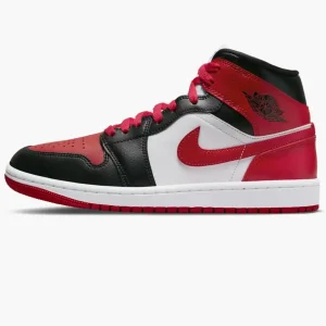 Кросівки жіночі Jordan 1 Mid Bred Toe (BQ6472-079)