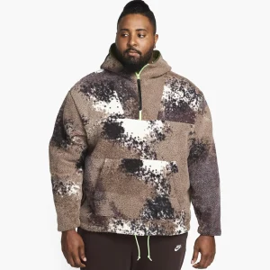 Nike Ess 1/2 Zip Sherpa Hooide
