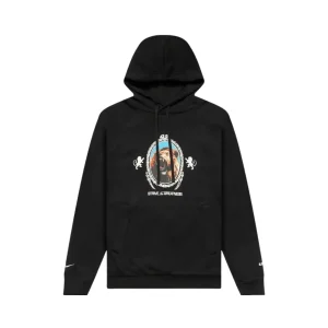 Толстовка NIKE LEBRON JAMES BRUSH PULL-OVER HOODIE BLACK FB7123-010